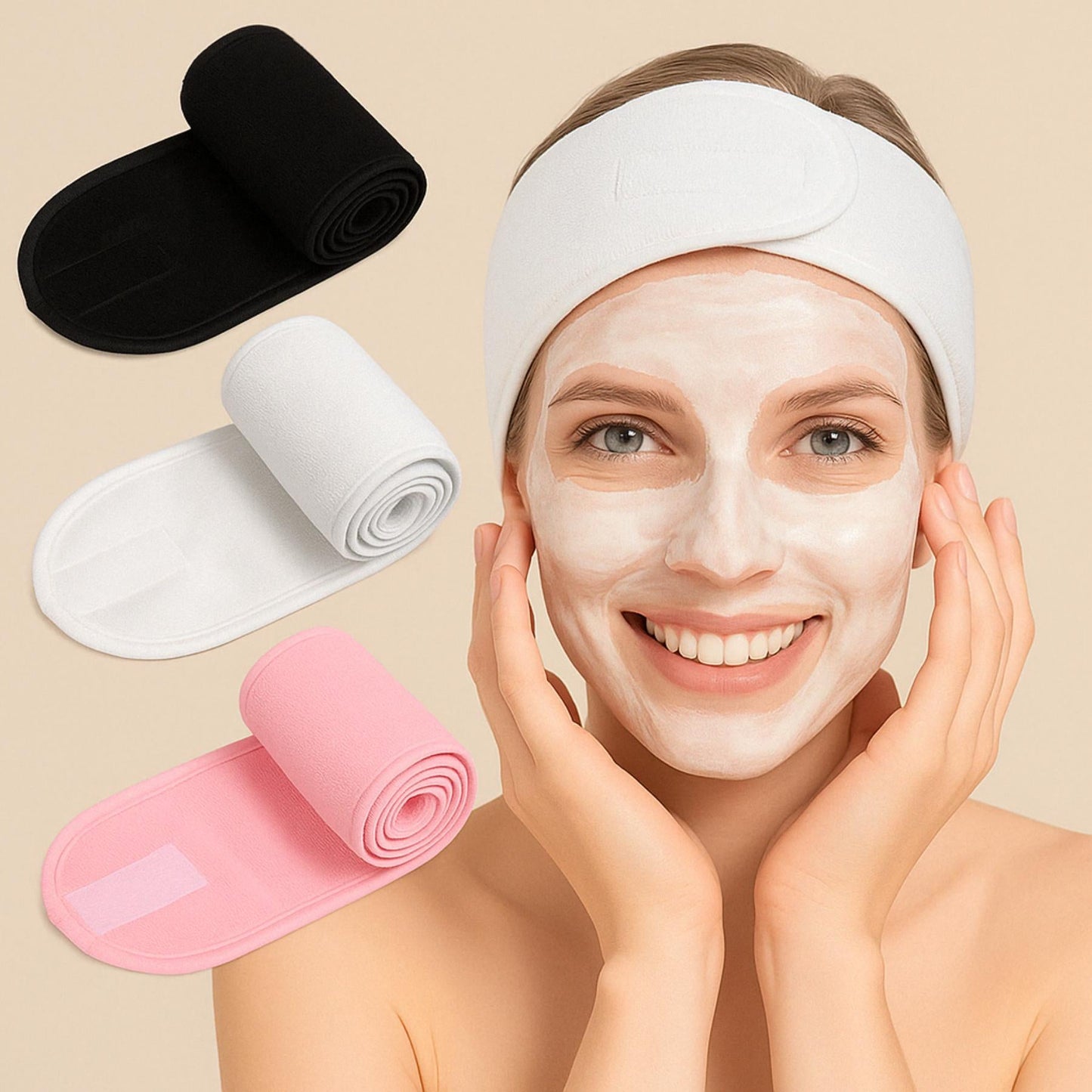 Bandeau Cosmétiques Réglable – Confort et Élégance