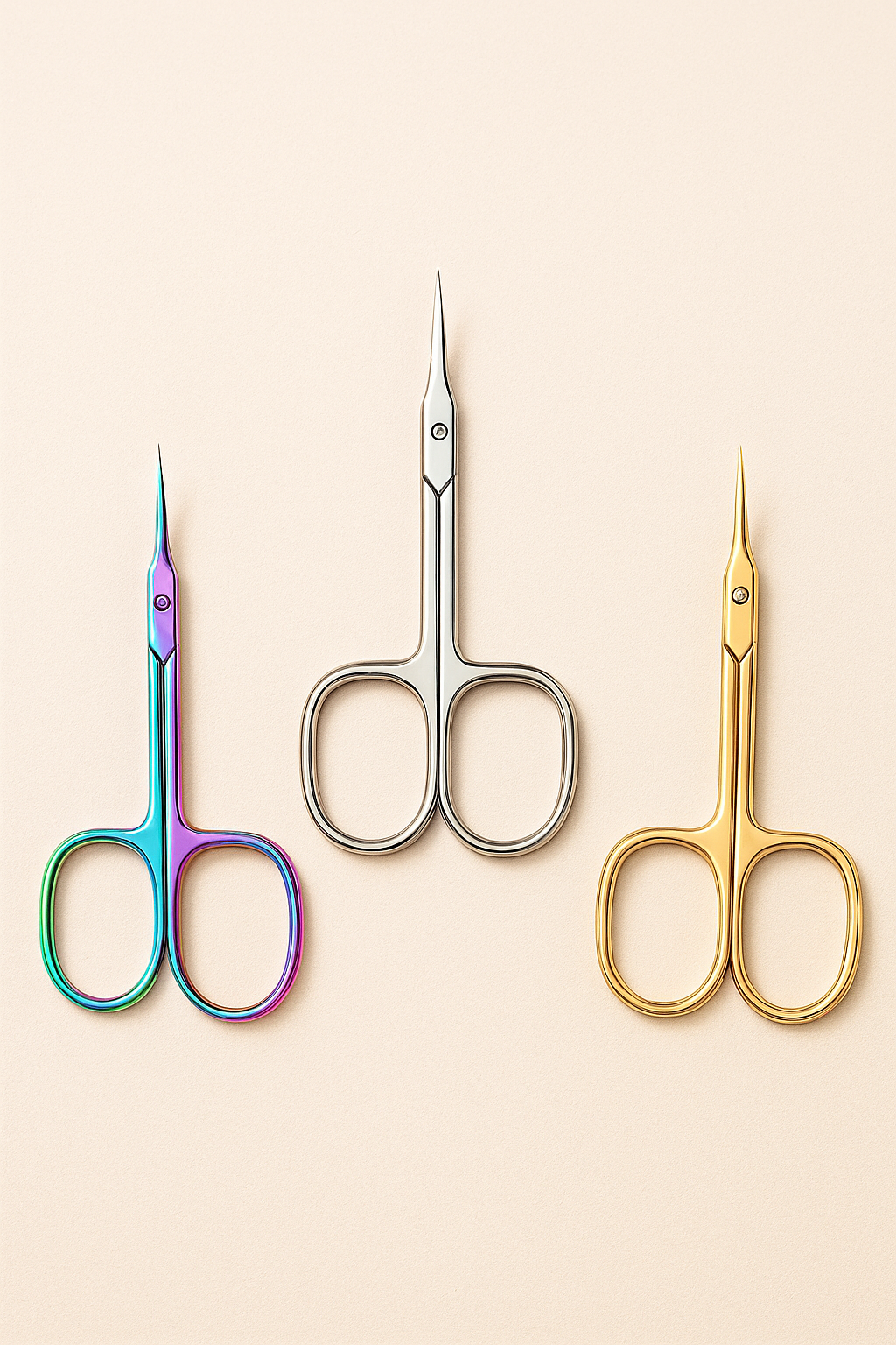 Ciseaux à Cuticules Extra Fins (Lames Incurvées de Précision) | Nymphe Beauty