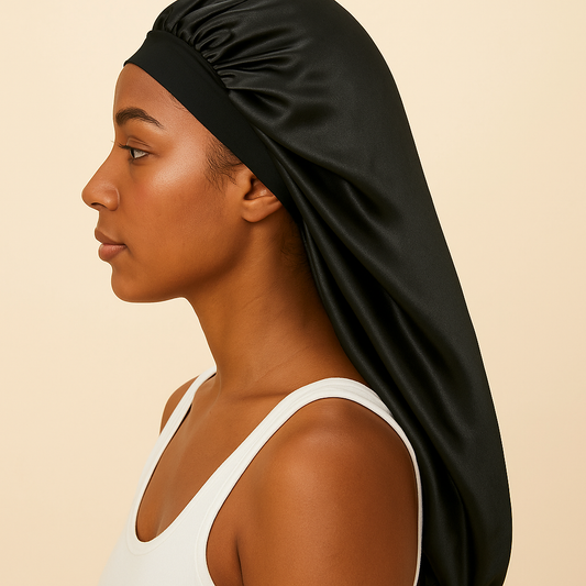 Bonnet Long en Satin (Très Grande Taille)
