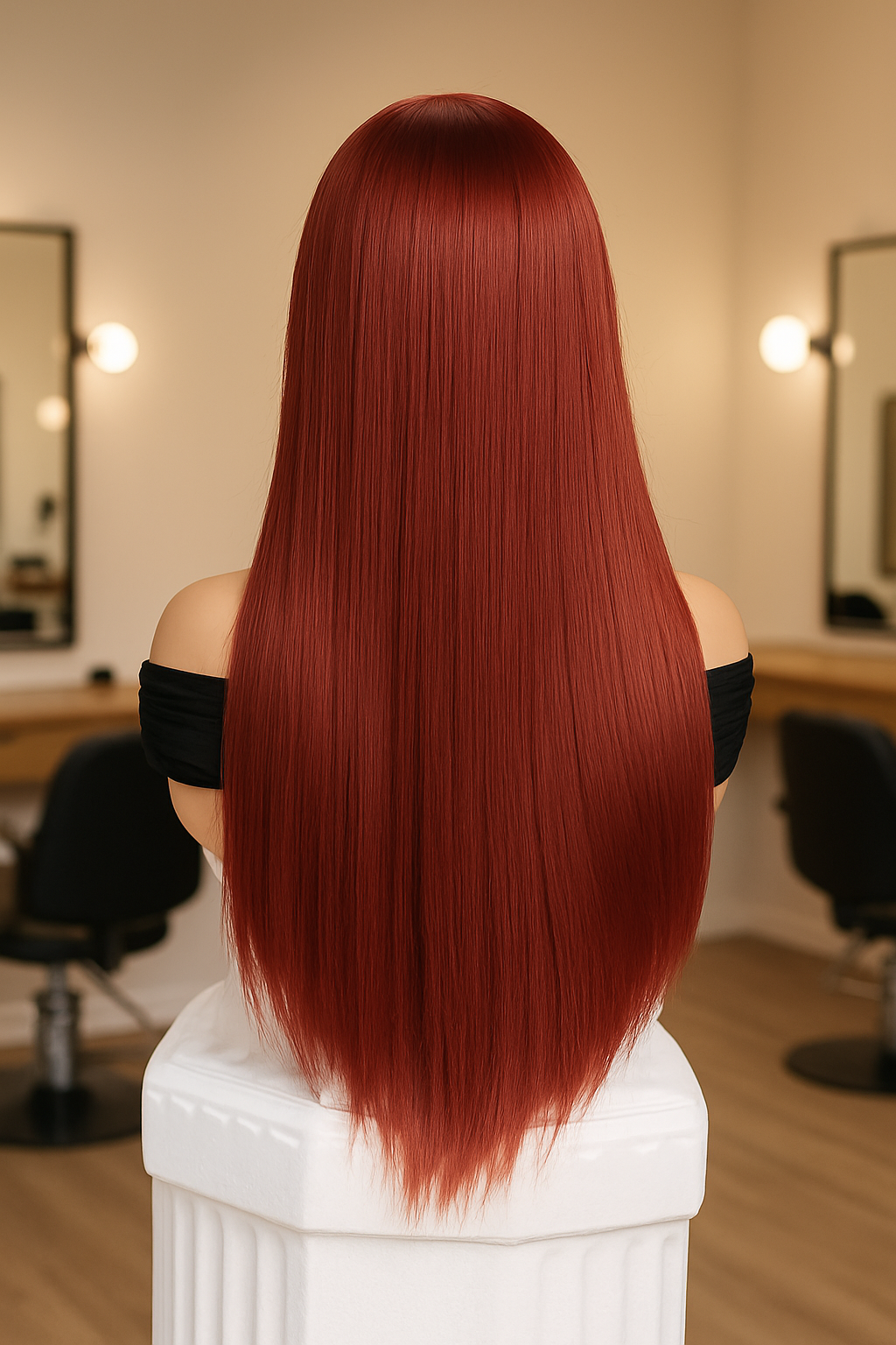 Perruque Synthétique Longue et Lisse 66 cm | Nymphe Beauty