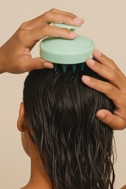 Brosse de Massage Cuir Chevelu en Silicone | Nymphe Beauty