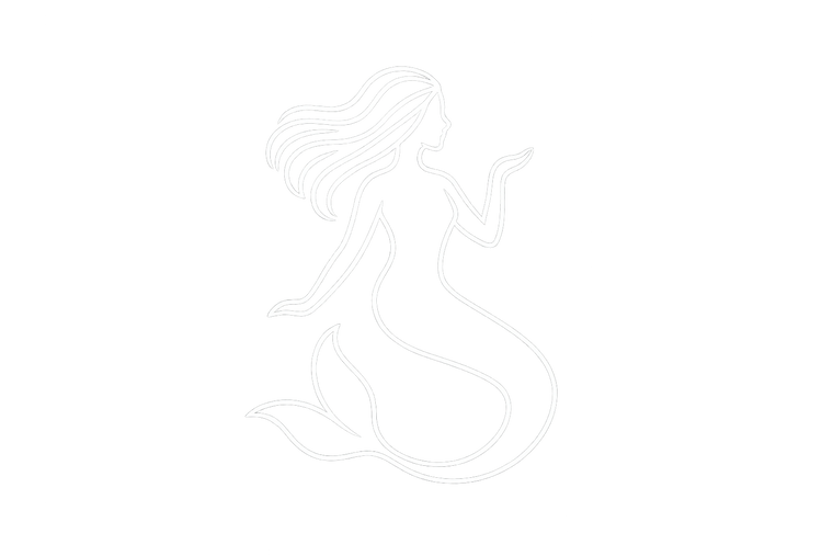 Un logo de sirène en blanc
